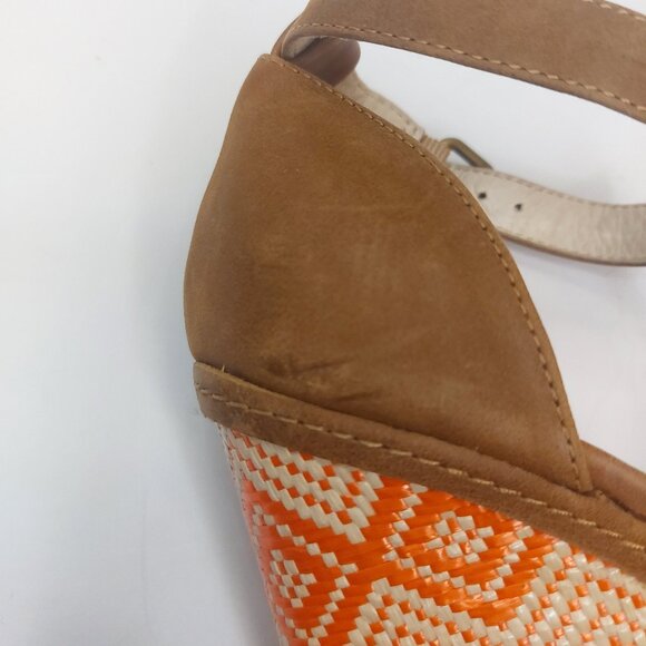 ALDO Multi Color Platform Wedge Sandals Women's Size US 6.5/ EUR 37 - Picture 6 of 11